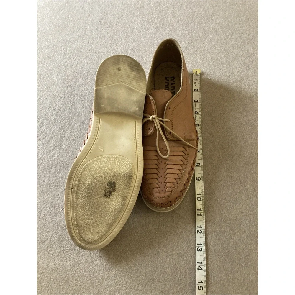 D'arte Artisanal Huarache‎ Hand Made Leather Shoe Sz 9 Lace Up Sandal Lofer